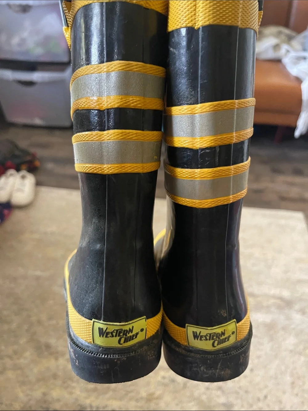 Boys firefighter rain boots